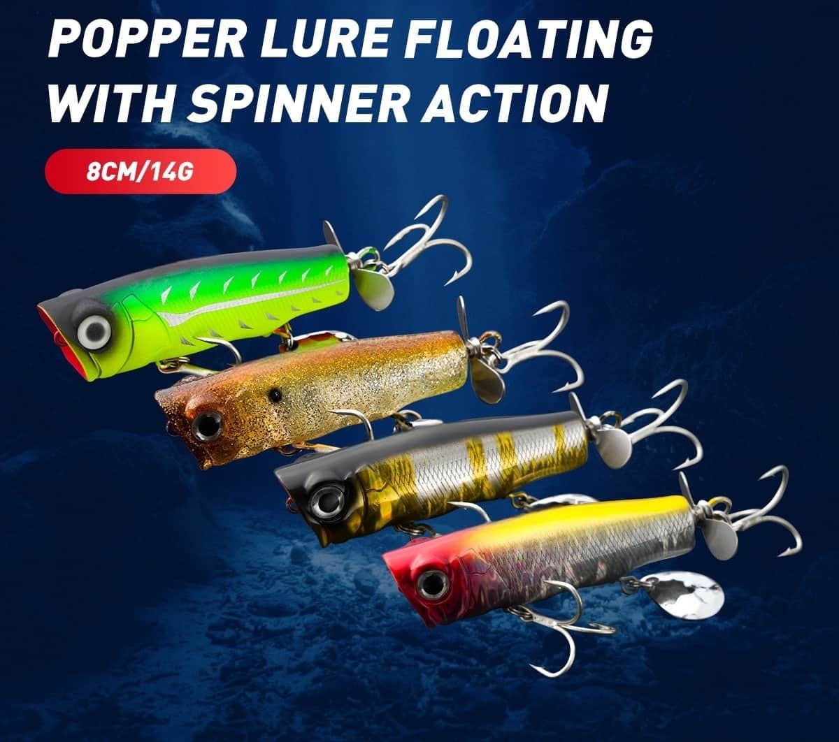 Popper-GD06-80mm/14g - Popper Fishing Lure by GD Angling Tackle