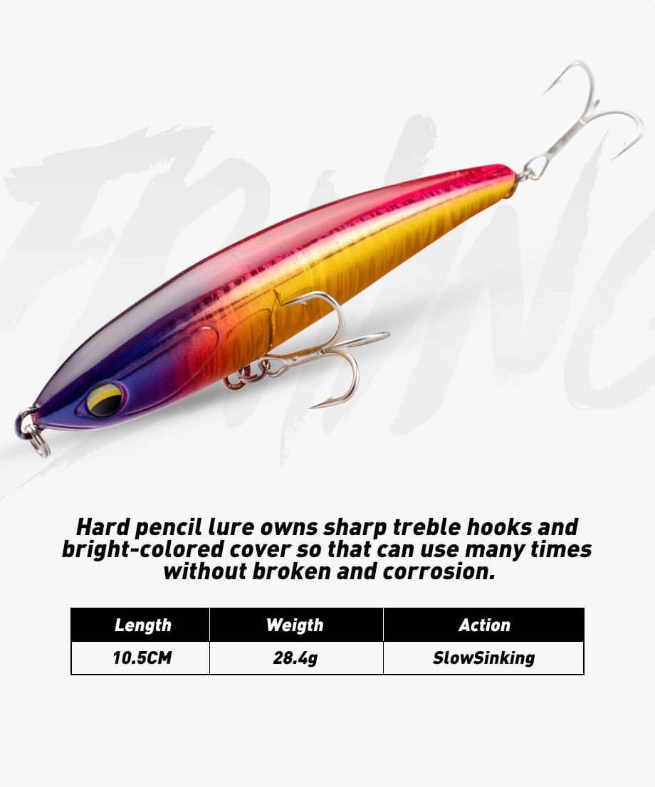 Sinking Pencil GDSP04 105mm/28.4g | GD Angling Tackle